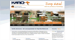 Desktop Screenshot of karo-electronics.de